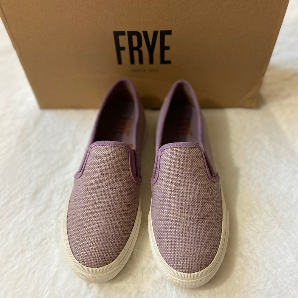 NIB Frye Gia Canvas Slip-on sneaker shoe lilac 7.5